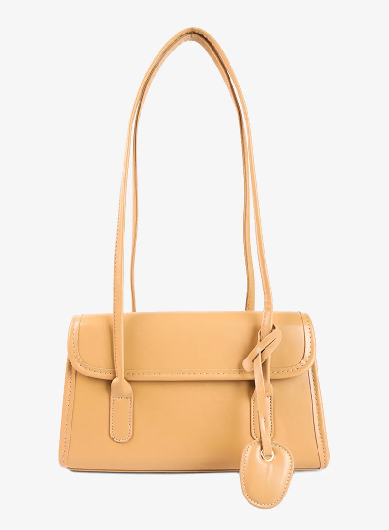 London Rag Basic Rectangular Mini Handbag in Beige