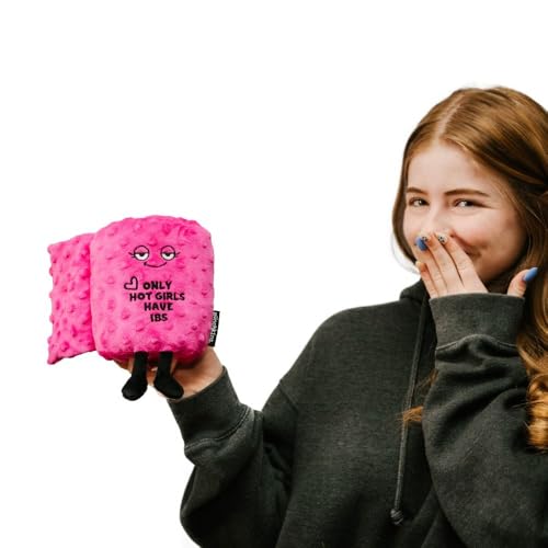Punchkins Toilet Roll Plushie Only Hot Girls Have IBS Silly Toilet Paper Plush Gift for Best Friend Cute Sassy Plush Toy for Gifting - Image 5