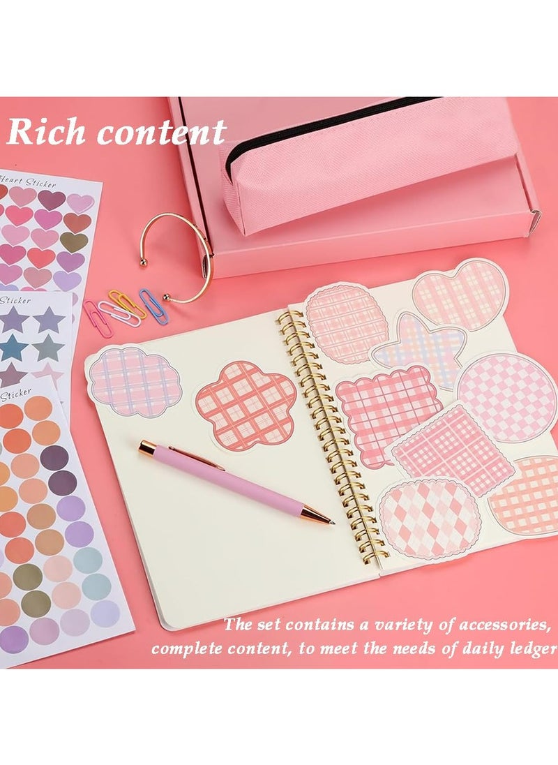 CMGTYYD - CMGTYYD DIY Journal Kit,Notebook Diary Supplies Set with Pen Sticker,Clip,Note,Pen Case,Unleash Creativity Making Journal Booklet Art Craft Kit,Scrapbooking Supplies for Travel Tween Boys Girls-Green - Image 1