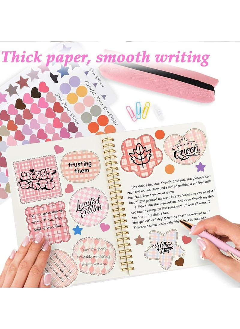 CMGTYYD - CMGTYYD DIY Journal Kit,Notebook Diary Supplies Set with Pen Sticker,Clip,Note,Pen Case,Unleash Creativity Making Journal Booklet Art Craft Kit,Scrapbooking Supplies for Travel Tween Boys Girls-Green - Image 1