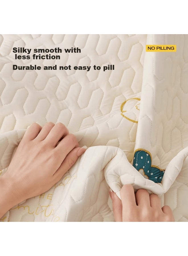 Avivi Sofa Cushion, Summer Ice Silk Cooling Mat, Sofa Cover, Non-slip Sofa Slipcover, Flower Pattern, 90*160 CM - Image 3