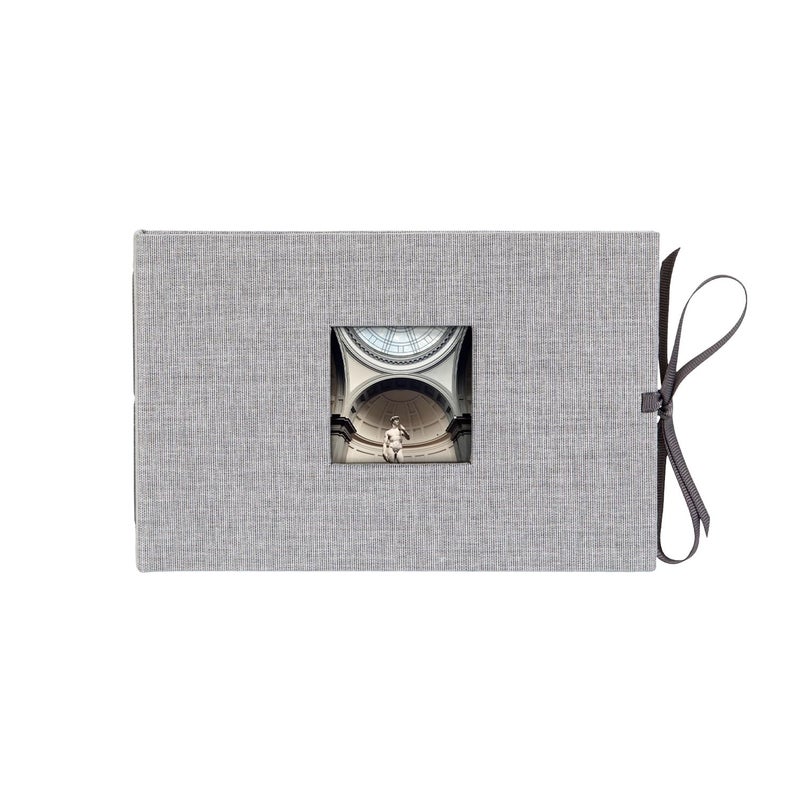 Kolo Noci Small 4x6 Photo Album Holds 24 Photos Ideal for Weddings and Baby Books Grey Chambray