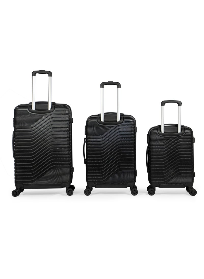 MUSSELZ SINTRA -Complete Luggage Set 3 Piece -ABS  by MUSSELZ(Black) - Image 2