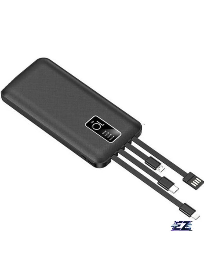 ELTRAZONE "Fast Charging Power Bank – 10,000mAh Portable Charger with 4-Device Simultaneous Charging (Black/White)" - Image 1