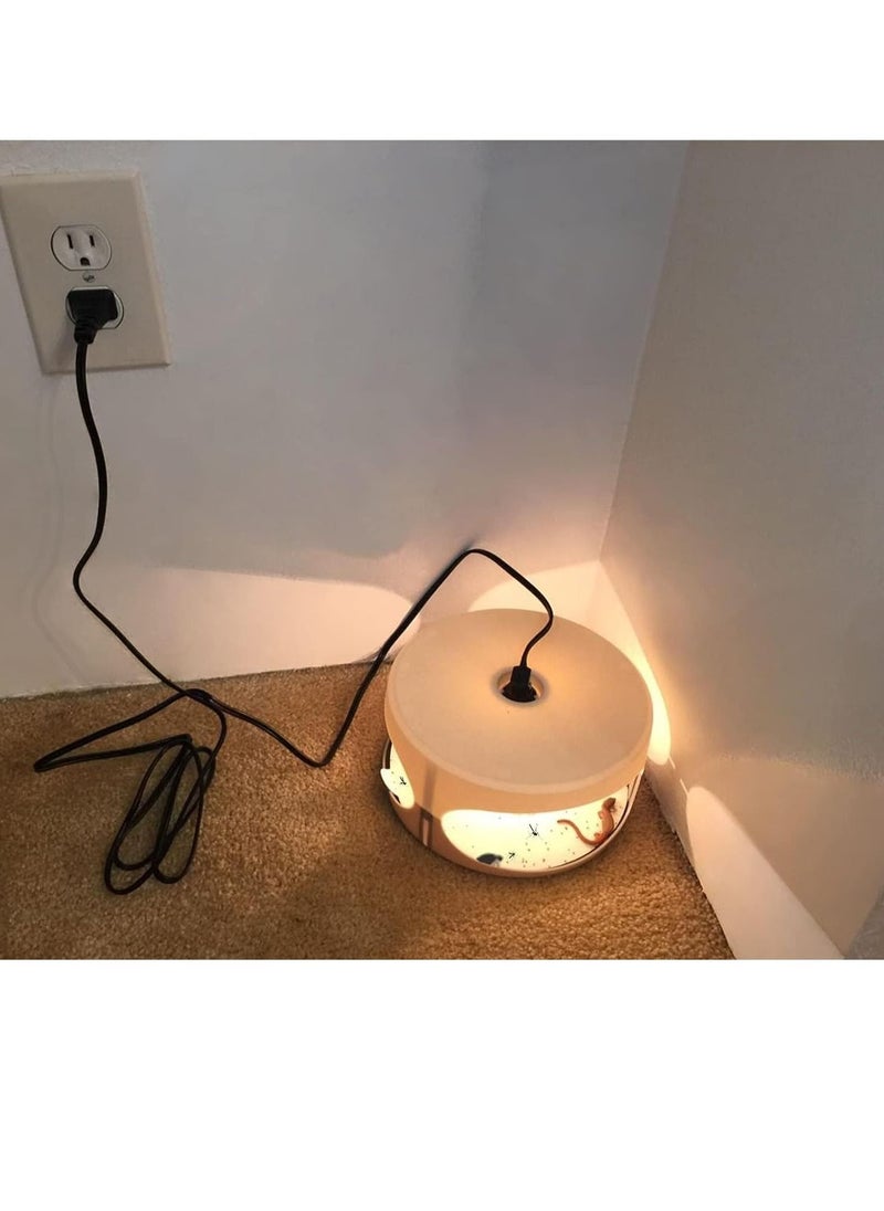 Indoor Flea Trap with 2 Glue Discs - Odorless, Non-Toxic & Safe for Pets - Effective Bed Bug & Pest Control for Home