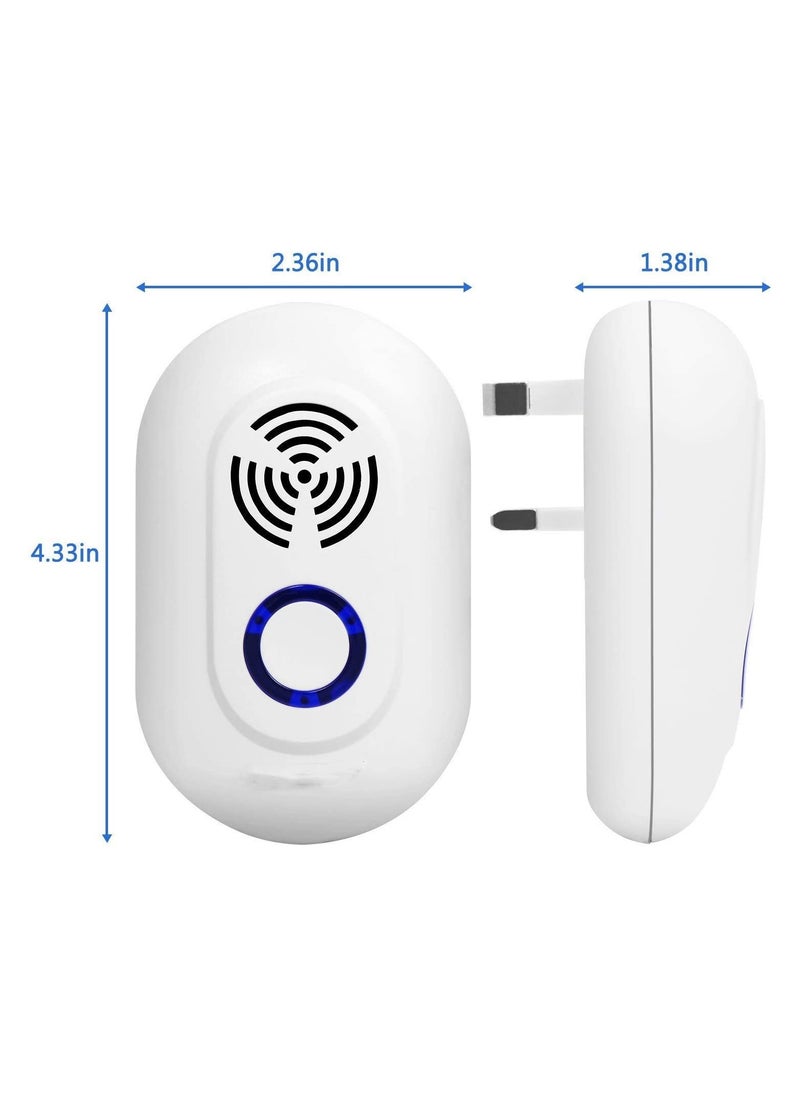 جهاز طرد الآفات بالموجات فوق الصوتية 2 قطعة داخلي كهربائي للتوصيل لمكافحة الآفات مثل الفئران والصراصير والنمل والذباب والناموس آمن للحيوانات الأليفة والبشر - pzsku/Z9A10486D22DF1497AB64Z/45/_/1722325359/13aa34ad-2fb7-4ebb-b511-f97e934f818f