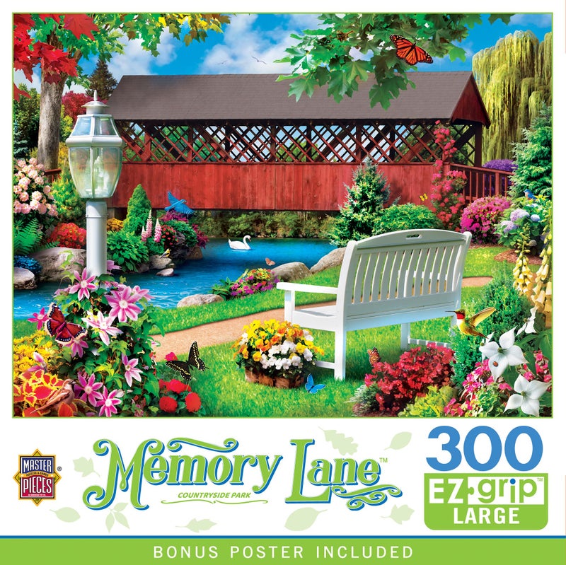 Masterpieces 300 Piece EZ Grip Jigsaw Puzzle Country Park 18x24 - Image 4