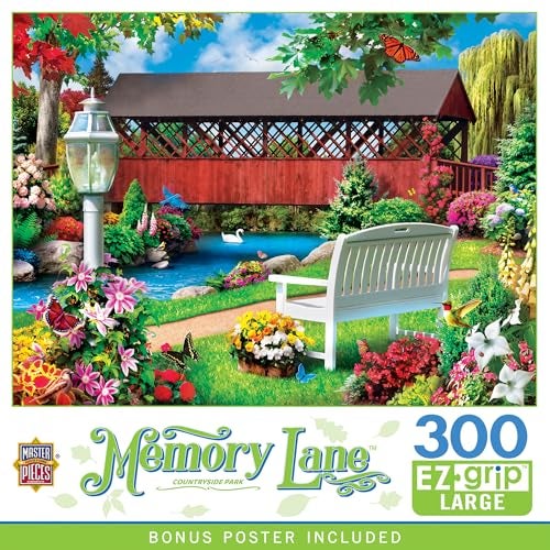 Masterpieces 300 Piece EZ Grip Jigsaw Puzzle Country Park 18x24 - Image 1