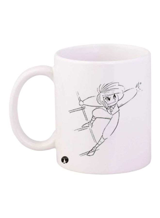 RKN Anime Printed Coffee Mug White/Black - Image 2