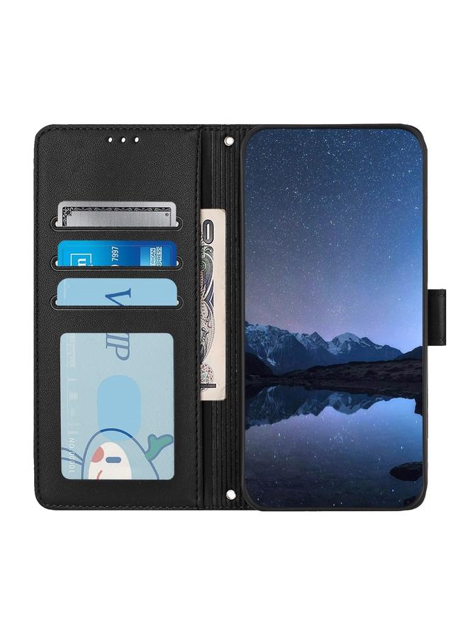 S-TOP Case For HMD Skyline Cat Rat Embossed RFID Leather Phone Case with Lanyard - Image 3