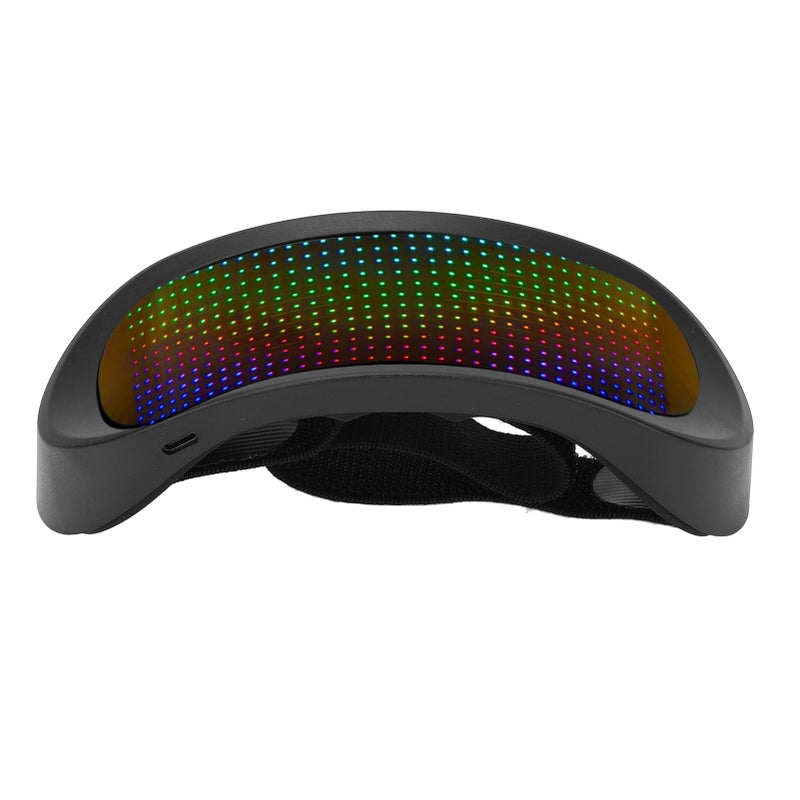 LED Light Up Glasses 4 Modes Frameless 12x36 Pixels APP Control BT Full Color Luminous Glasses - Image 5