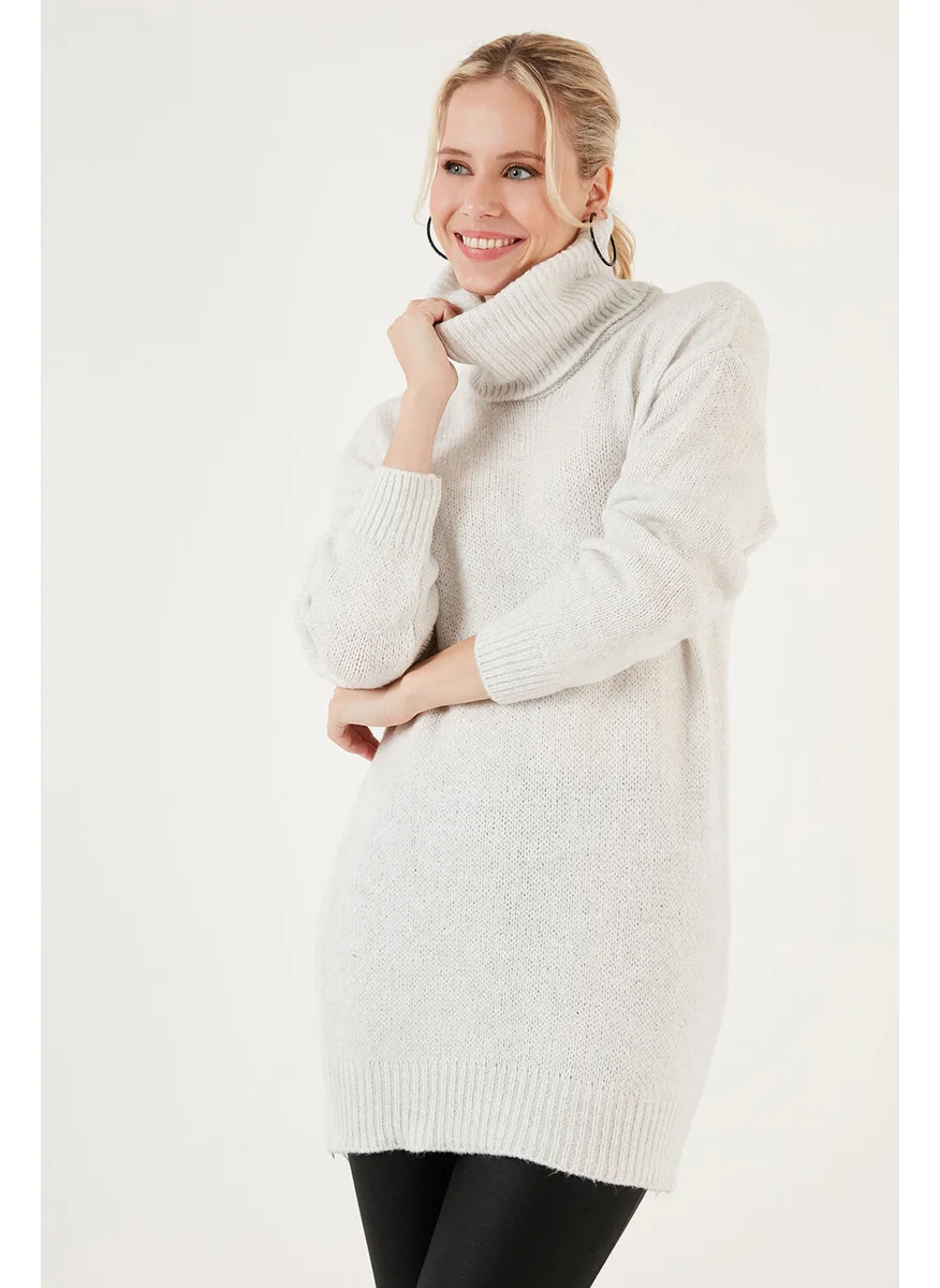 Lela Turtleneck Knitted Long Sweater Women's Sweater 4615018