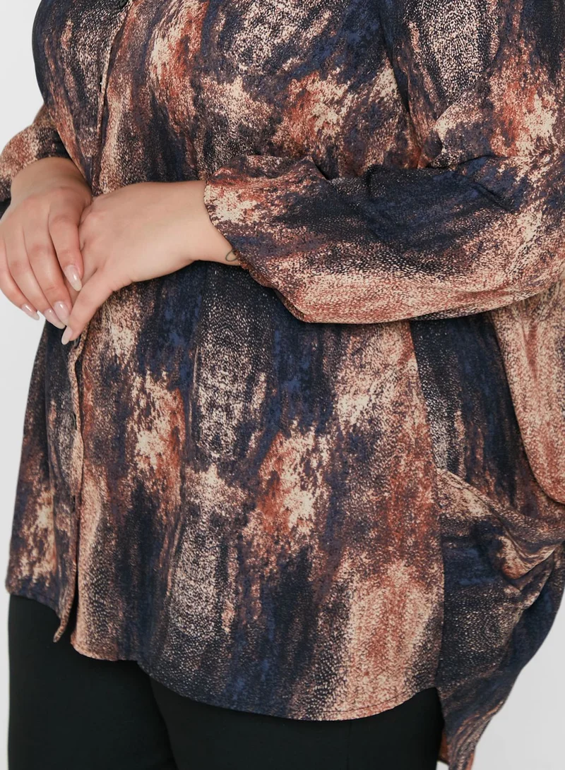 Avenue Printed Button Down Shirt