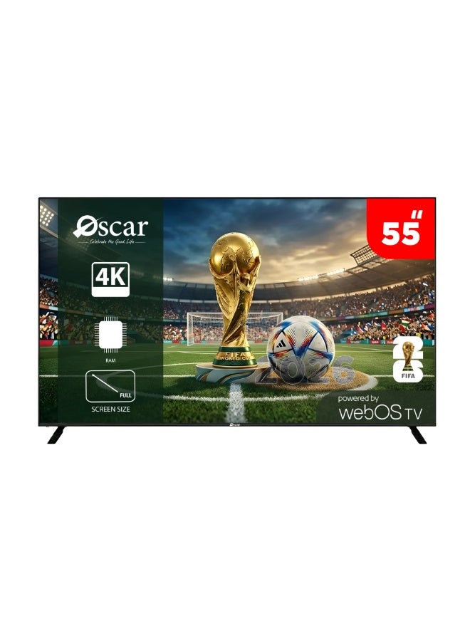 Oscar 55-inch Smart Monitor with WebOS Resolution – 4K – Slim Bezel with Smart Remote – OS55PW4KM - Image 1
