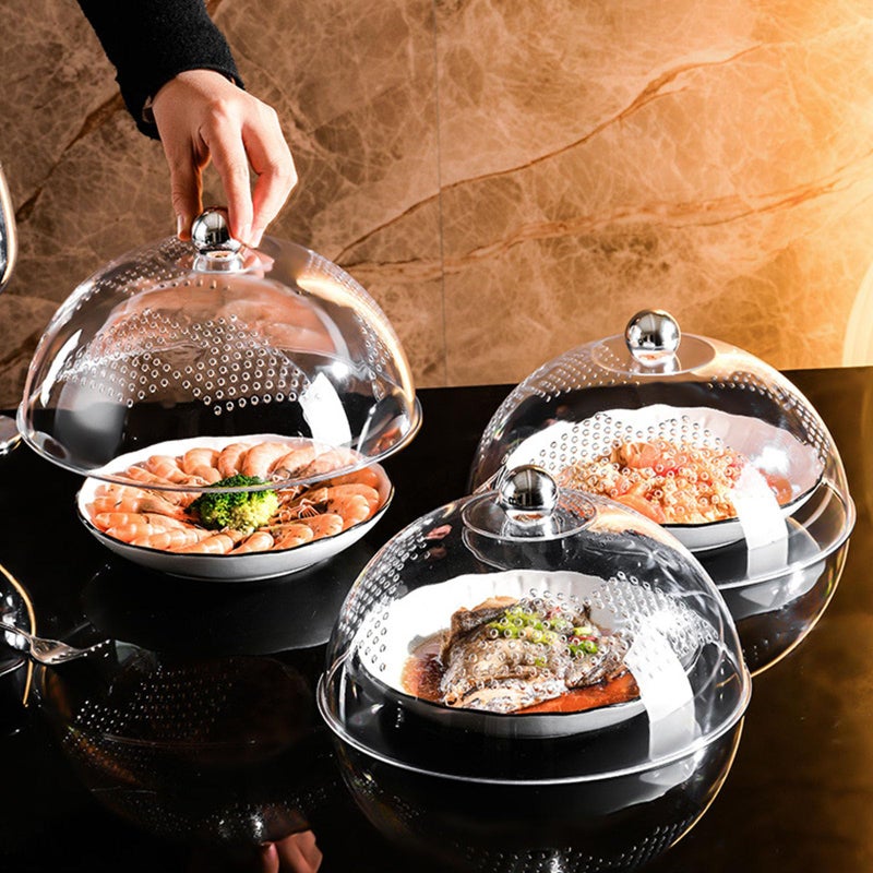 Transparent Food Cover Mesh Net For Kitchen Dining Table Picnic Prevents Flies Allows Air Circulation - Image 3