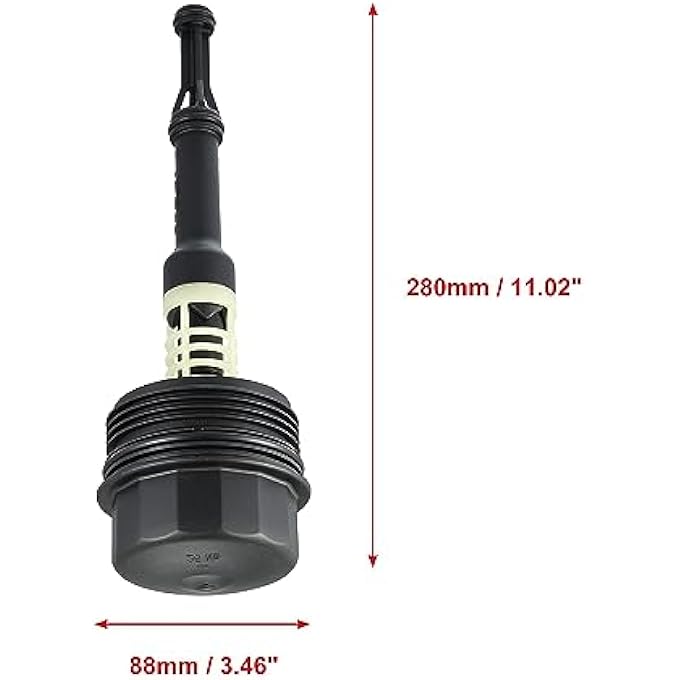 rayihni Oil Filter Housing Cover A6511800138 Replacement for Mercedes Benz OM651 Vito Sprinter W166 W204 W212 C207 R172 6511800138 651 180 01 38 Valve Oil Cap - Image 5