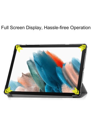 Case For Samsung Galaxy Tab A9 2023(SM-X110 SM-X115), Multi-Viewing Angles PU Leather Cover,Slim Flip Shell Case for Samsung Galaxy Tab A9 8.7 Inch (Gray) - view 3