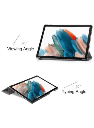 Case For Samsung Galaxy Tab A9 2023(SM-X110 SM-X115), Multi-Viewing Angles PU Leather Cover,Slim Flip Shell Case for Samsung Galaxy Tab A9 8.7 Inch (Gray) - view 2