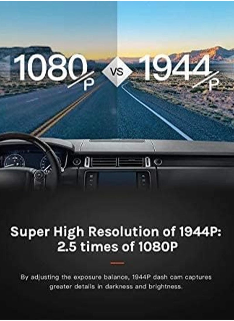 erorex - 70mai Smart Dash Cam Pro Plus Sets A500S 5MP Resolution Free Wifi 24 hours Parking Monitor 140 Degree Wide View Angle Dual Video Recording - Image 1