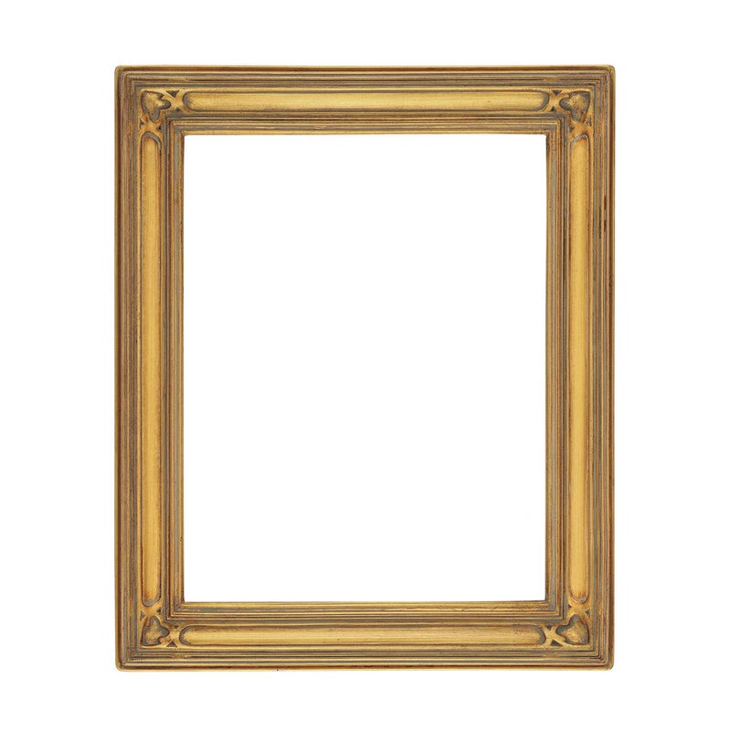 Creative Mark Museum Collection Gothic Ornate Picture Frame  9x12 Gold  Closed Corner HighEnd Antique Style Frames for Canvas Paintings Open Back No Glass or Backing