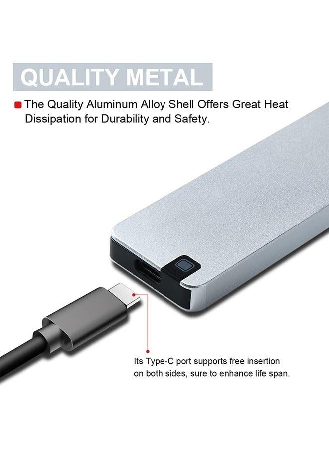8TB Portable Hard Disk  External Hard Drive, Ultra-light Mini SSD Hard Drives, High Speed Transfer Computer Backup Disk Drive - Image 4