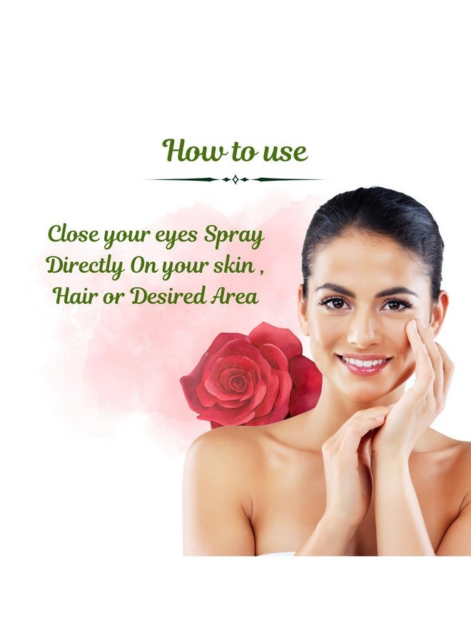 PKC 100% Pure Rose Water | High Grade Steam Distilled Roses |Clean & Tones Skin| Balance Skin PH Level | For All Skin Types - Image 3