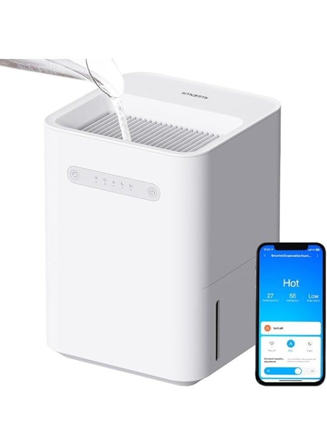 smartmi Evaporative Humidifier 3lite for Bedroom Baby Room, 4L Top Fill Smart Humidifier for Home, Office & Plant, Intelligent Constant Humidity, Auto-Off, Quiet Operation with No Filters Needed, 14H - Image 1