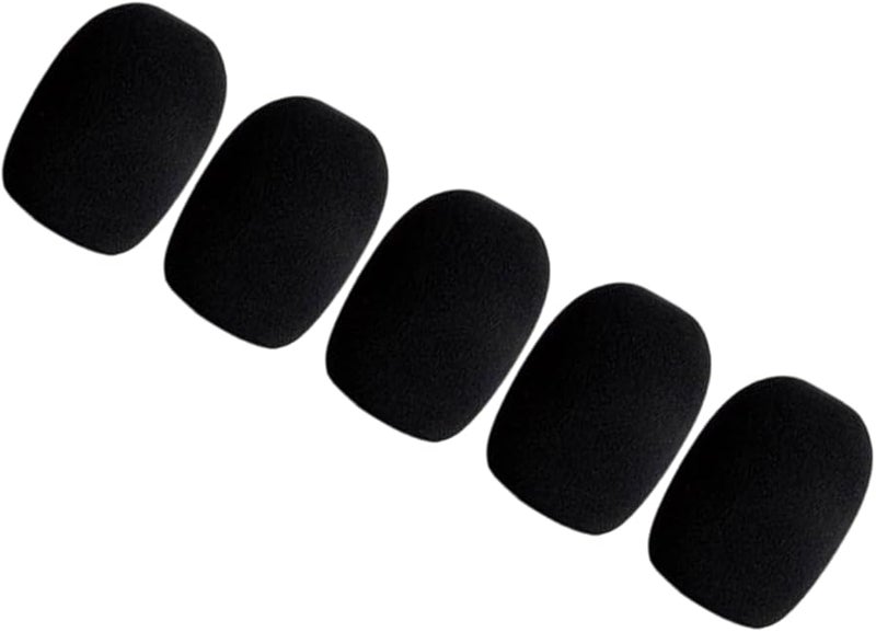 Black Foldable Foam Windscreen Detachable Microphone Guard for Outdoor Performances - Image 1