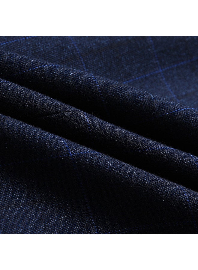 ROMON بليزر كاجوال ضيق بأزرار مفردة للرجال بتصميم مربعات عصرية، جاكيت بدلة كاجوال للرجال - Image 5