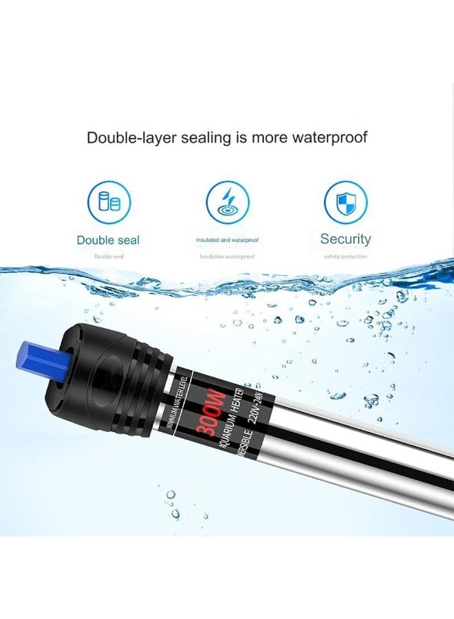 Rubik سخان حوض سمك 25 واط مع 2 كوب شفط، قضيب تسخين من الفولاذ المقاوم للصدأ مع تحكم دقيق في درجة الحرارة قابل للتعديل لحوض السمك - Image 2