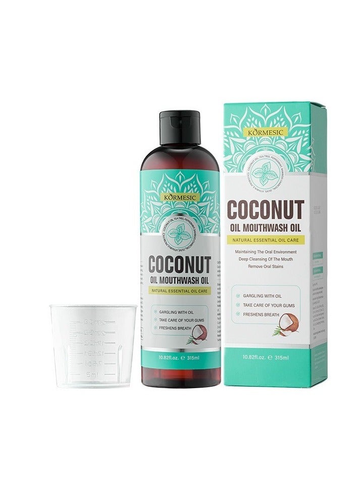 Kormesic غسول الفم مركز زيت جوز الهند 315 مل-العناية بالفم الطبيعية - Image 1