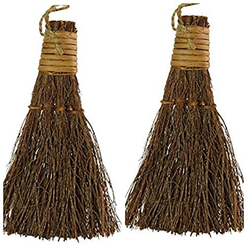 OTG Cinnamon Scented Mini 6In Broom Holiday Fall Autumn Halloween Christmas 2pk 2 Count Pack of 1
