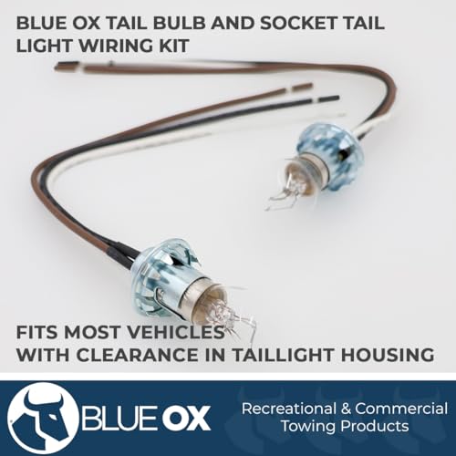 Blue Ox BX8869 Tail Light Wiring Kit, Bulb and Socket, Compatible with Most Vehicles - Image 2