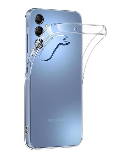 Anti-Yellowing Clear Case for Samsung Galaxy A35  5g Transparent Shock Absorption Mobile Cover [Camera Protection] Evolur Silicone PC Hard Cover