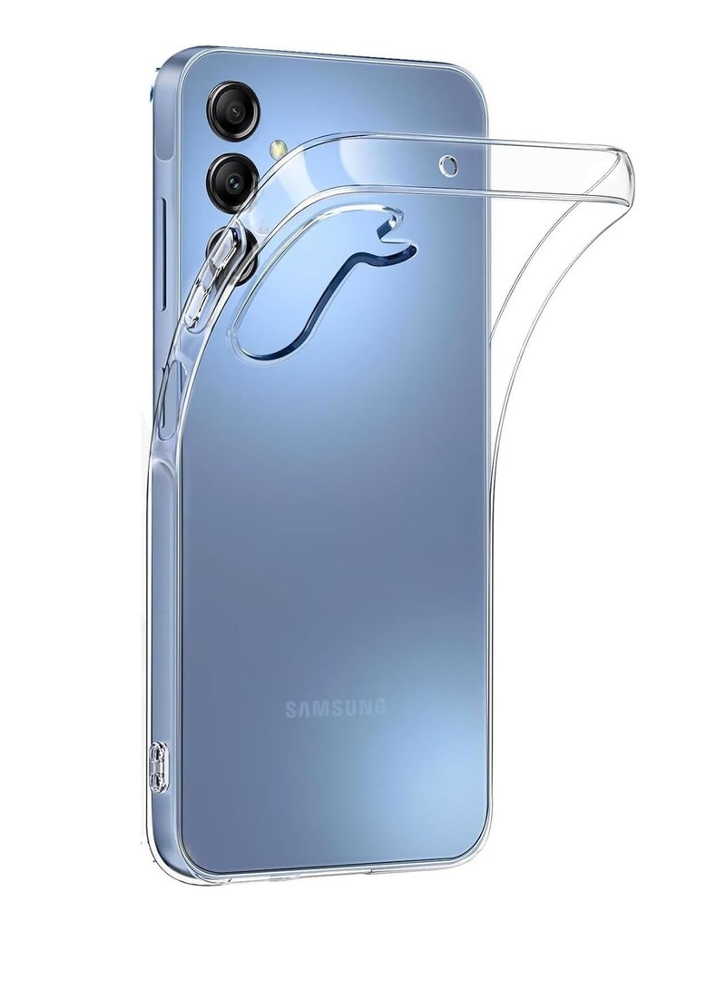 Anti-Yellowing Clear Case for Samsung Galaxy A35  5g Transparent Shock Absorption Mobile Cover [Camera Protection] Evolur Silicone PC Hard Cover