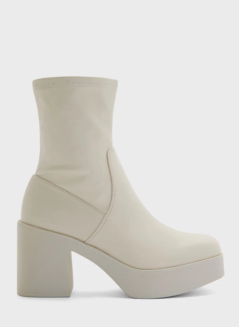 ALDO Upstep High Heel Ankle Boots