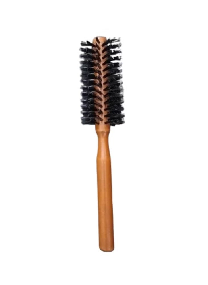 Thermal Wooden Hair Drying & Styling Brush – Round Barrel with Heat-Conductive Core – Anti-Frizz & Volumizing Blowout Brush – Ideal for Straightening, Curling & Smoothing - Image 3