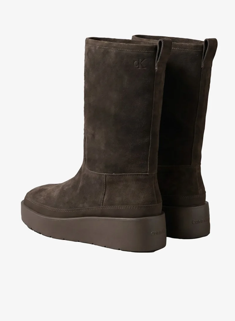 Calvin Klein  Suede Water Repellent Platform Boots for Women | Best Price UAE