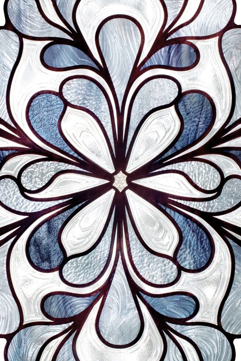 Artscape Capri Slate Accent | Window Privacy Film Stained Glass Pattern | Non-Adhesive & UV Protection | Easy to Apply & Removable | 12 x 12 inches | Made in USA - Image 3