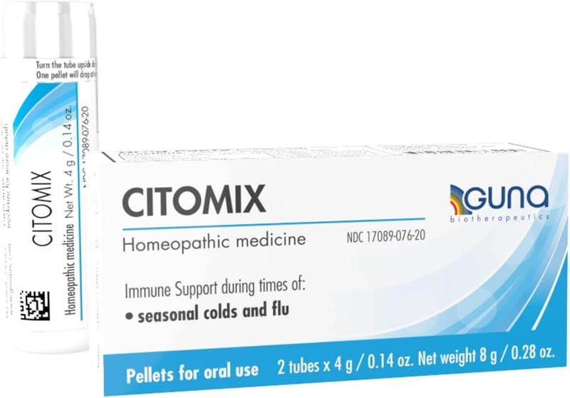 Guna Citomix Homeopathic Immune Support for Seasonal Colds and Flu - 2 Tubes - Image 1