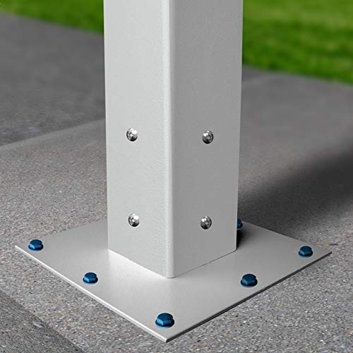 Mail Boss 7157 Surface Mount Post Base Plate, Cream White - Image 2