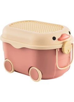 CityRiya-Long Kids Toy Storage Box Children Toy Box Large Storage Bin Rolling Storage Organizer/Basket/Trunk for Kids Clothes Toys Storage Cube Home Chest Toy Storage Organizer Container with Wheels for Kids  - Image 1