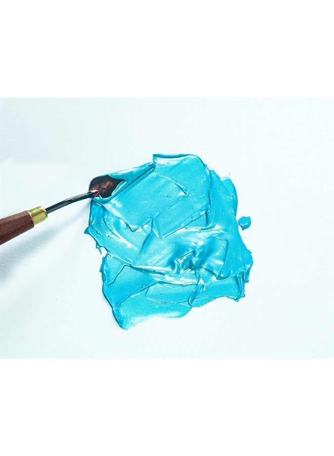 Pebeo Studio Acrylics High Viscosity, Fine Acrylic, 250 ml - Iridescent Blue Green, (169357) - Image 1