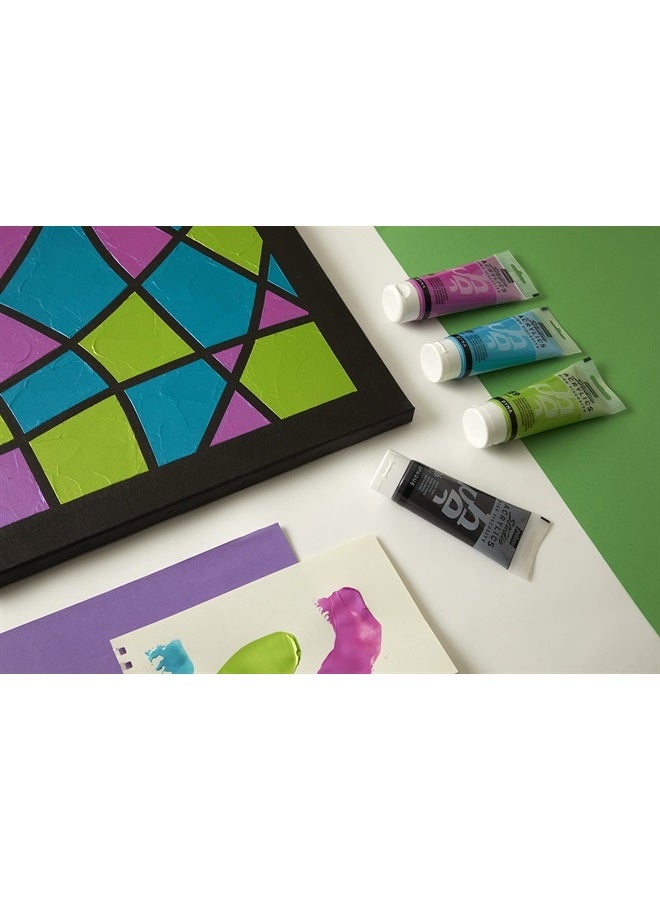 Pebeo Studio Acrylics High Viscosity, Fine Acrylic, 250 ml - Iridescent Blue Green, (169357) - Image 2