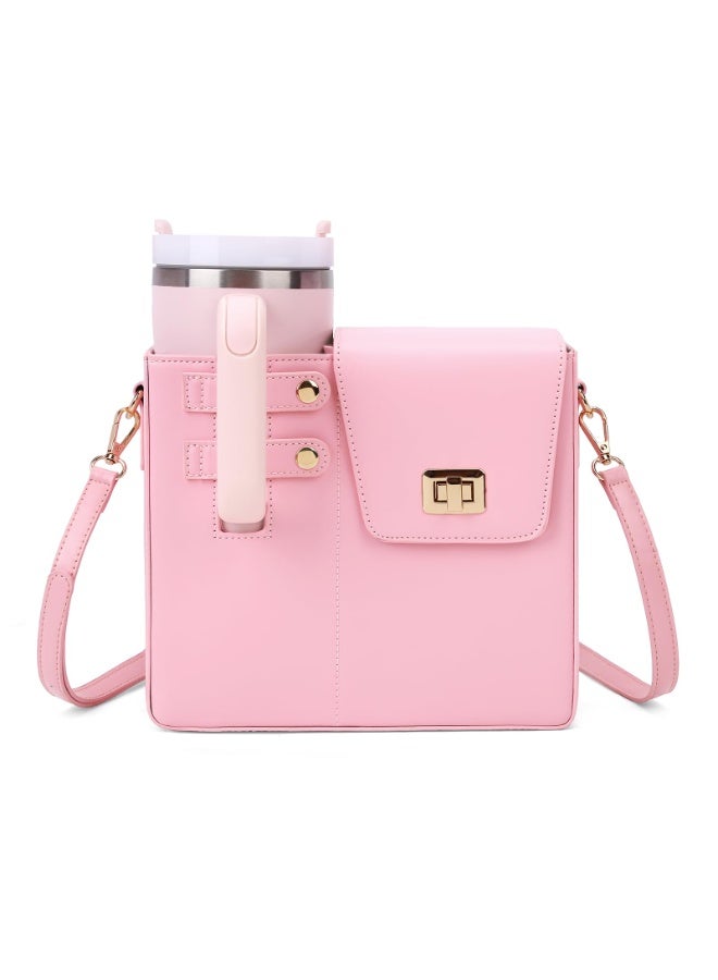 Stanley Purse Cup Holder Bag- Outdoor Portable Crossbody Bag for Stanley Cup Tumbler Purse - Image 1