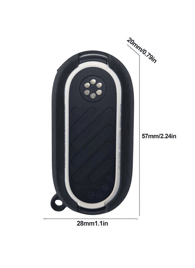 O Ozone واقي كاميرا من السيليكون مع غطاء عدسة لـ Insta360 GO 3، جراب واقي مضاد للانزلاق لكاميرا الحركة مع فتحة تعليق (أسود)  - Image 5