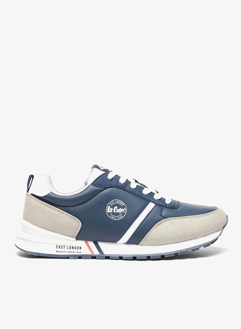 Lee Cooper Men's Panelled Low Ankle Lace-Up Sneakers - Image 3