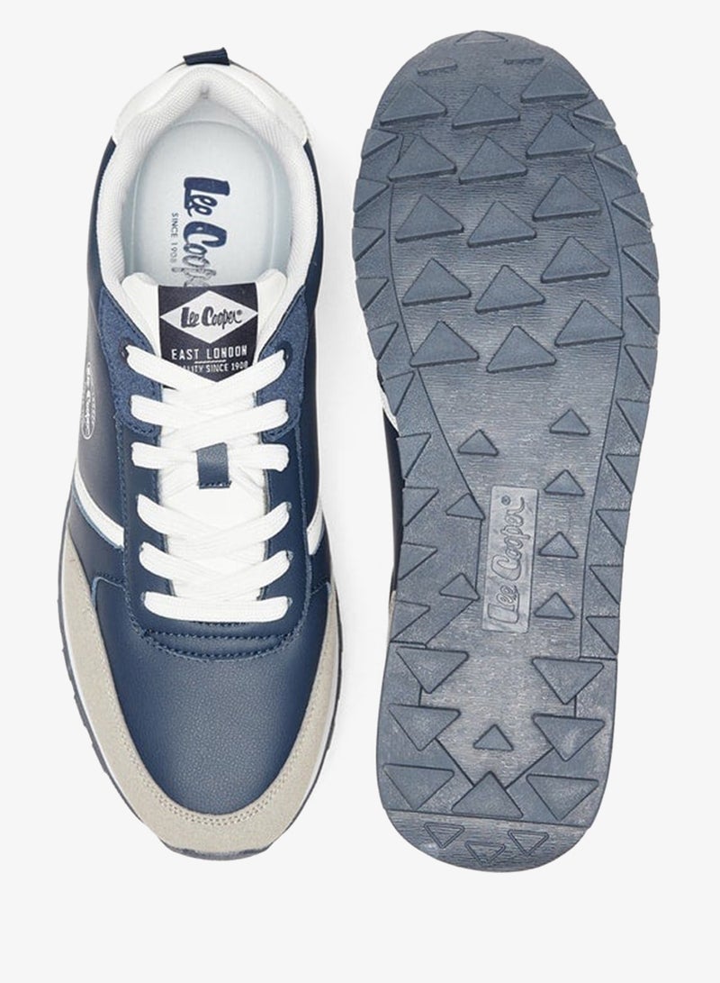 Lee Cooper Men's Panelled Low Ankle Lace-Up Sneakers - Image 4