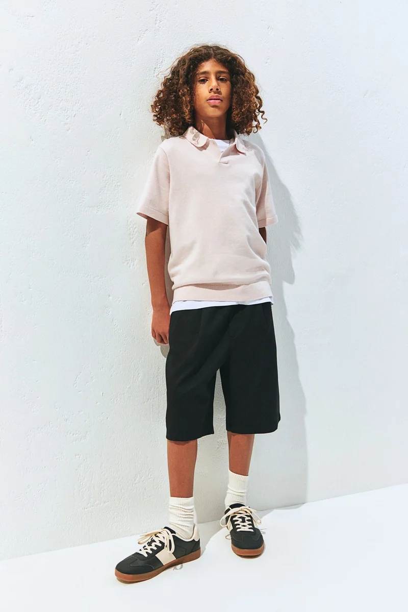 H&M Fine-Knit Polo Shirt