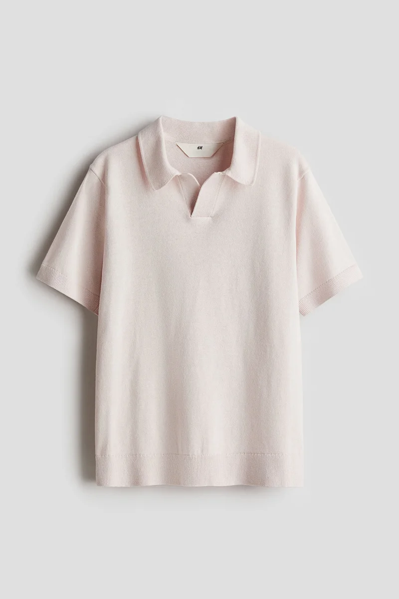 H&M Fine-Knit Polo Shirt